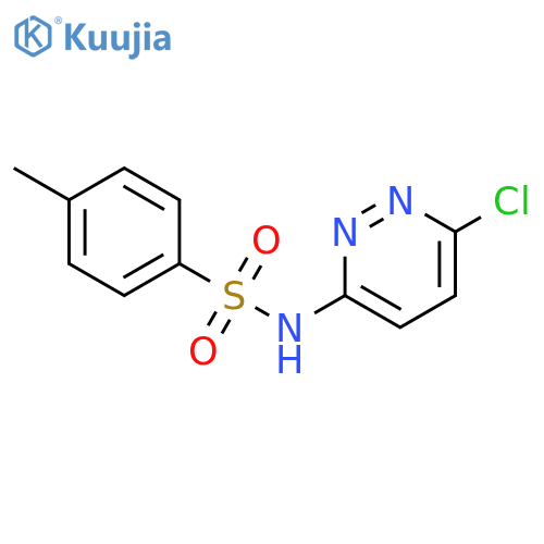 Benzenesulfonamide, N-(6-chloro-3-pyridazinyl)-4-methyl- structure