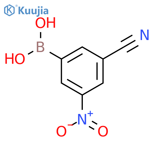 3-Cyano-5-nitrophenylboronic acid structure