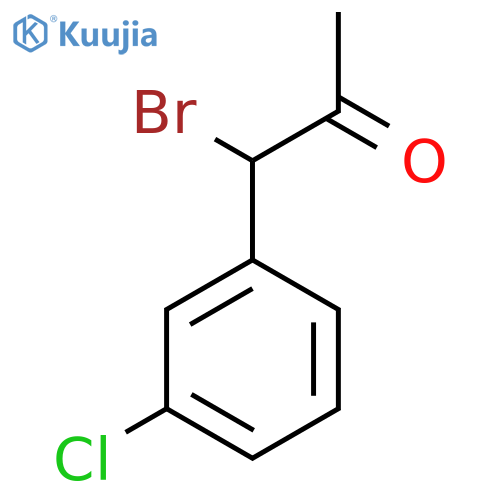1-Bromo-1-(3-chlorophenyl)propan-2-one structure
