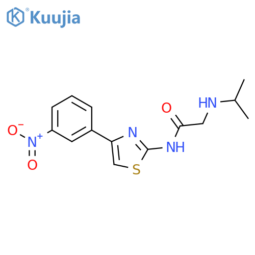 Acetamide, 2-[(1-methylethyl)amino]-N-[4-(3-nitrophenyl)-2-thiazolyl]- structure