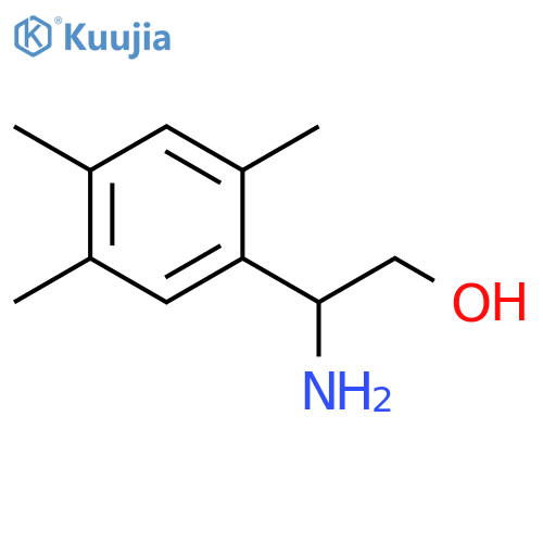 2-amino-2-(2,4,5-trimethylphenyl)ethan-1-ol structure