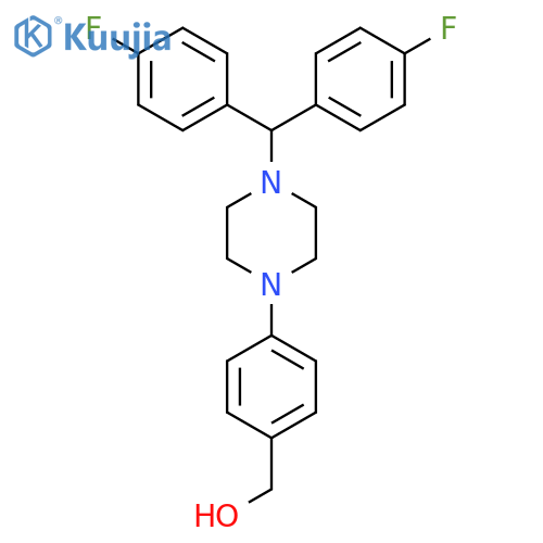 (4-(4-Bis(4-fluorophenyl)methylpiperazin-1-yl)phenyl)methanol structure