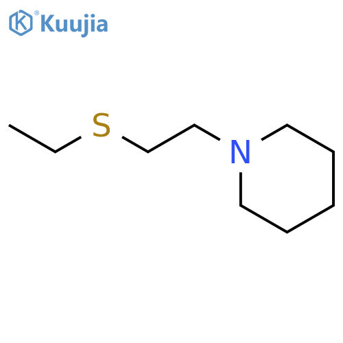 Piperidine, 1-[2-(ethylthio)ethyl]- structure