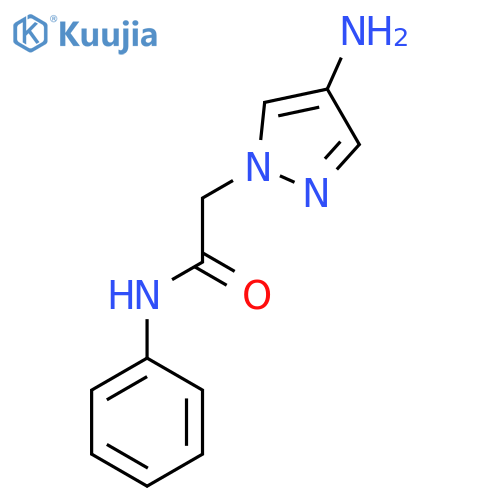 2-(4-Amino-pyrazol-1-yl)-N-phenyl-acetamide structure