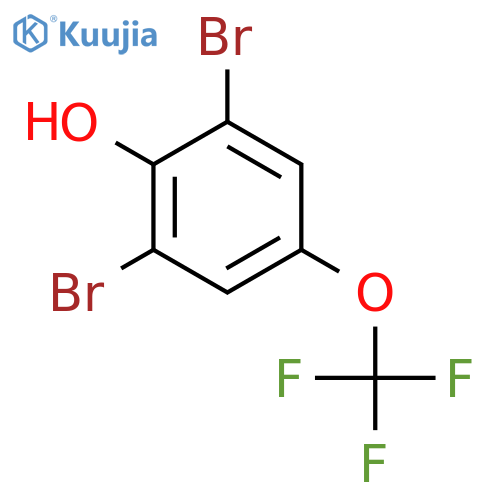 2,6-Dibromo-4-(trifluoromethoxy)phenol structure