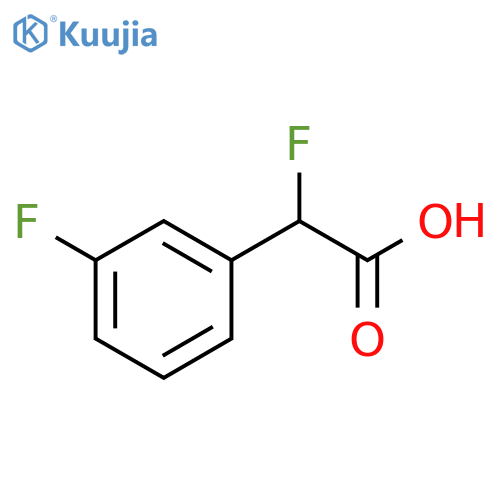 2-fluoro-2-(3-fluorophenyl)acetic acid structure