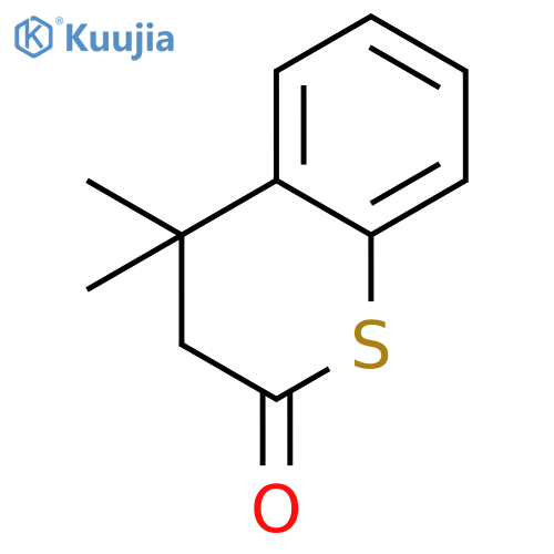 2H-1-Benzothiopyran-2-one, 3,4-dihydro-4,4-dimethyl- structure