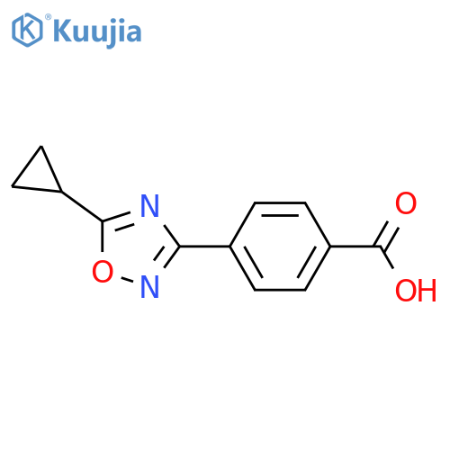 4-(5-Cyclopropyl-1,2,4-oxadiazol-3-yl)benzoic acid structure