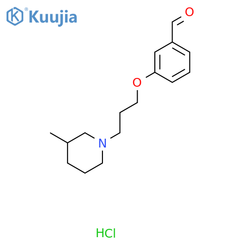 3-3-(3-Methyl-1-piperidinyl)propoxybenzaldehyde structure