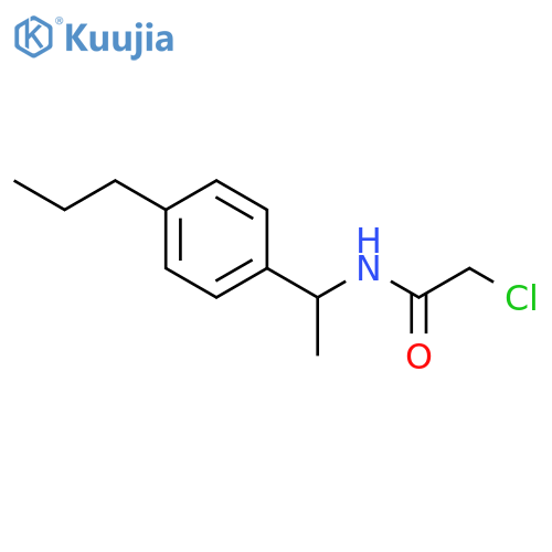 2-Chloro-N-1-(4-propylphenyl)ethylacetamide structure
