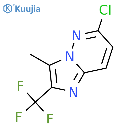 6-chloro-3-methyl-2-(trifluoromethyl)imidazo[1,2-b]pyridazine structure