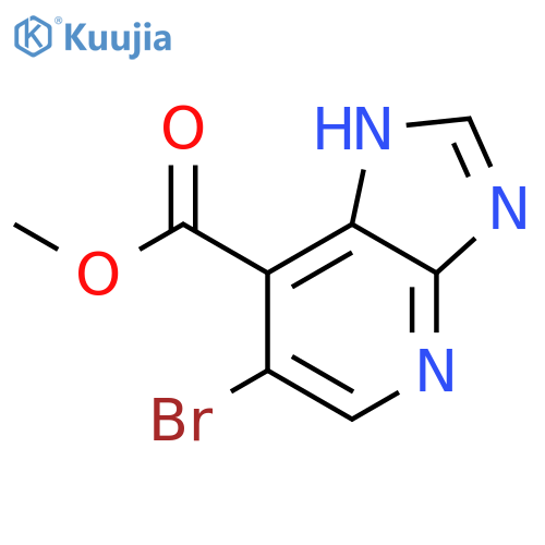 3H-Imidazo[4,5-b]pyridine-7-carboxylic acid, 6-bromo-, methyl ester structure