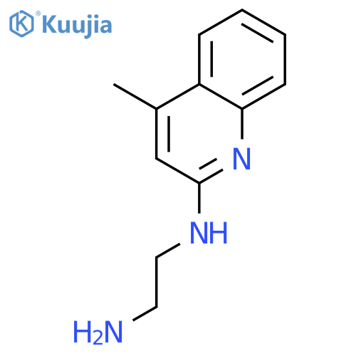 N-(4-methylquinolin-2-yl)ethane-1,2-diamine structure