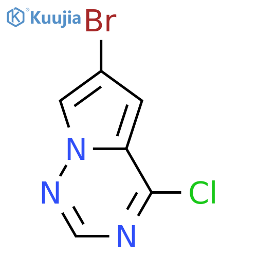 6-Bromo-4-chloropyrrolo[2,1-f][1,2,4]triazine structure