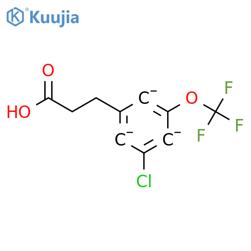 3-[3-Chloro-5-(trifluoromethoxy)phenyl]propionic acid structure
