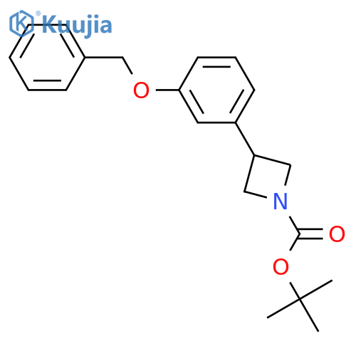 tert-Butyl 3-(3-(benzyloxy)phenyl)azetidine-1-carboxylate structure