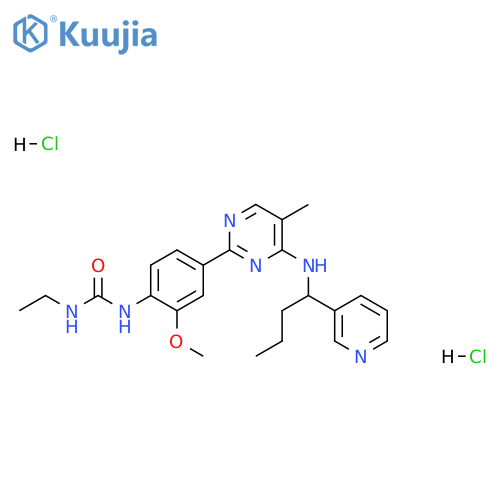 Lexibulin (dihydrochloride) structure