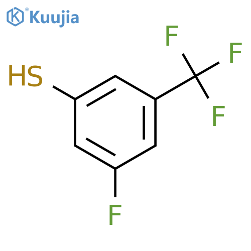 3-fluoro-5-(trifluoromethyl)benzene-1-thiol structure