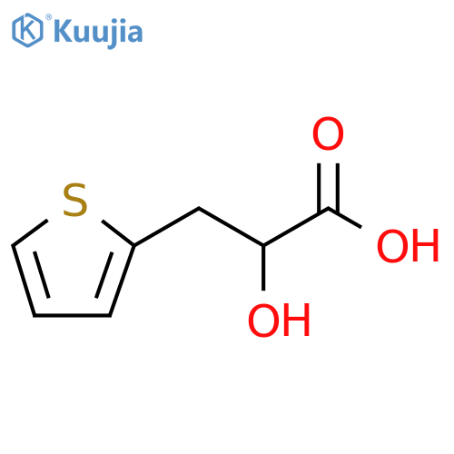 2-hydroxy-3-(thiophen-2-yl)propanoic acid structure