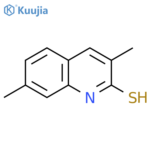3,7-Dimethyl-quinoline-2-thiol structure