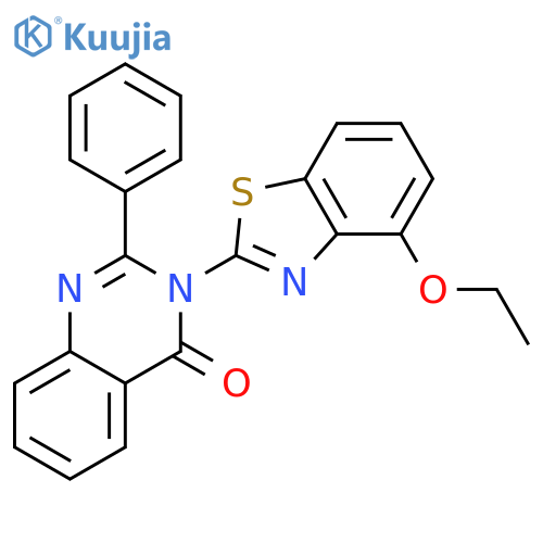 4(3H)-Quinazolinone, 3-(4-ethoxy-2-benzothiazolyl)-2-phenyl- structure