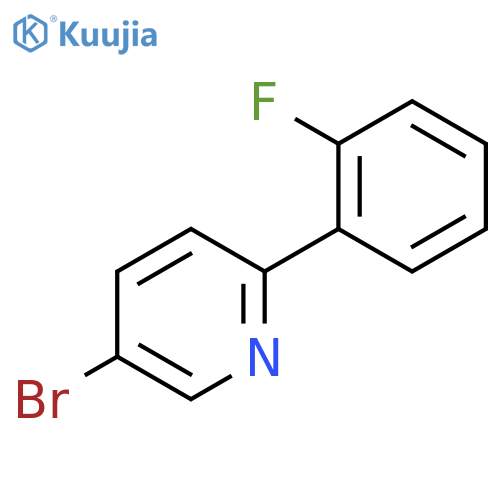 Pyridine, 5-bromo-2-(2-fluorophenyl)- structure