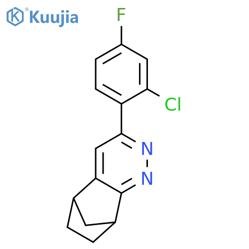 5,8-Methanocinnoline, 3-(2-chloro-4-fluorophenyl)-5,6,7,8-tetrahydro- structure