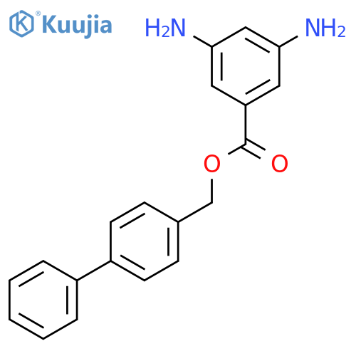 Benzoic acid, 3,5-diamino-, [1,1'-biphenyl]-4-ylmethyl ester structure