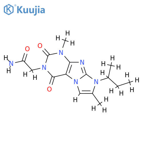 2-8-(butan-2-yl)-1,7-dimethyl-2,4-dioxo-1H,2H,3H,4H,8H-imidazo1,2-gpurin-3-ylacetamide structure
