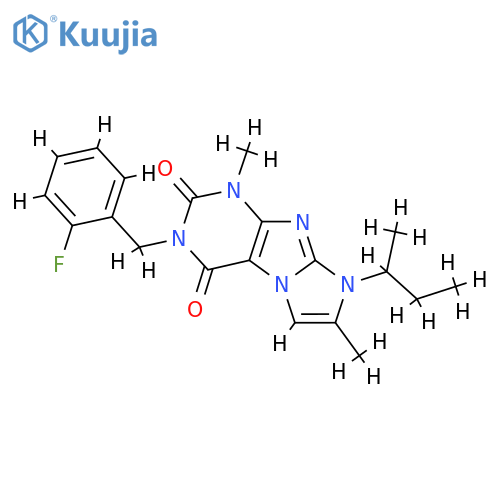 8-(butan-2-yl)-3-(2-fluorophenyl)methyl-1,7-dimethyl-1H,2H,3H,4H,8H-imidazo1,2-gpurine-2,4-dione structure