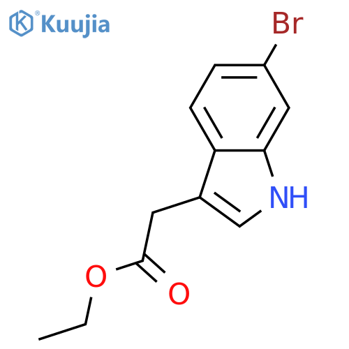 ethyl 2-(6-bromo-1H-indol-3-yl)acetate structure