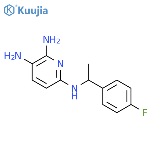 2,3,6-Pyridinetriamine, N6-[1-(4-fluorophenyl)ethyl]- structure