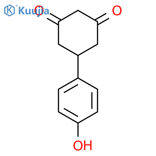 3-Hydroxy-5-(4-hydroxyphenyl)cyclohex-2-en-1-one structure