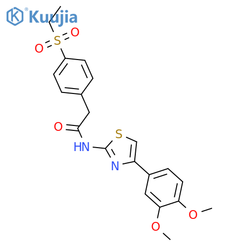 N-4-(3,4-dimethoxyphenyl)-1,3-thiazol-2-yl-2-4-(ethanesulfonyl)phenylacetamide structure