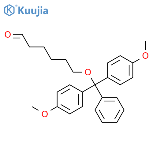 Hexanal, 6-[bis(4-methoxyphenyl)phenylmethoxy]- structure