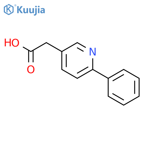 3-Pyridineacetic acid, 6-phenyl- structure
