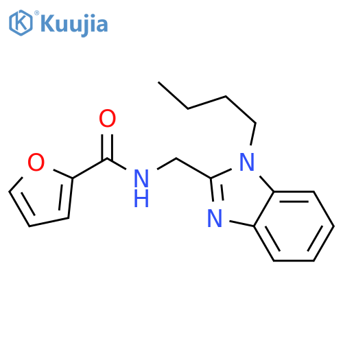 N-(1-butyl-1H-1,3-benzodiazol-2-yl)methylfuran-2-carboxamide structure