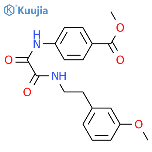 methyl 4-({2-(3-methoxyphenyl)ethylcarbamoyl}formamido)benzoate structure