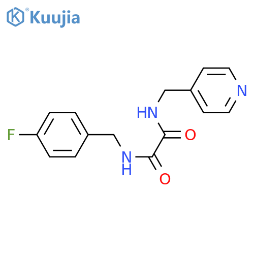 N'-(4-fluorophenyl)methyl-N-(pyridin-4-yl)methylethanediamide structure