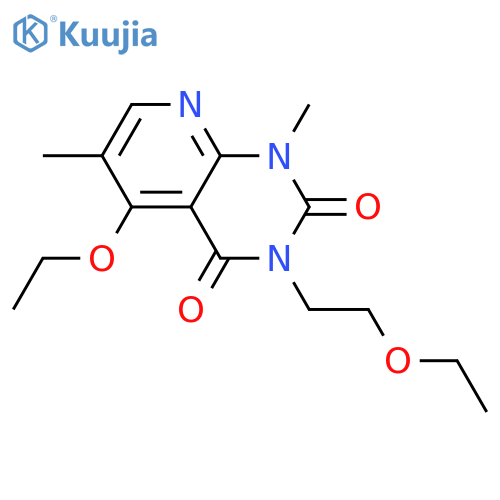 5-ethoxy-3-(2-ethoxyethyl)-1,6-dimethyl-1H,2H,3H,4H-pyrido2,3-dpyrimidine-2,4-dione structure
