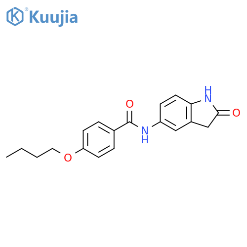 4-butoxy-N-(2-oxo-2,3-dihydro-1H-indol-5-yl)benzamide structure