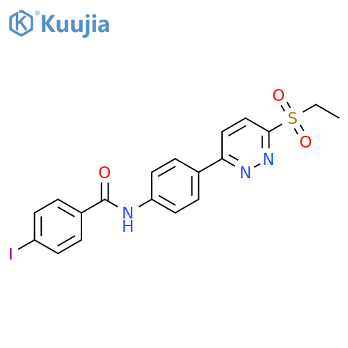 N-{4-6-(ethanesulfonyl)pyridazin-3-ylphenyl}-4-iodobenzamide structure
