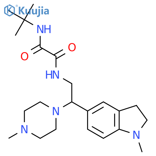 N-tert-butyl-N'-2-(1-methyl-2,3-dihydro-1H-indol-5-yl)-2-(4-methylpiperazin-1-yl)ethylethanediamide structure