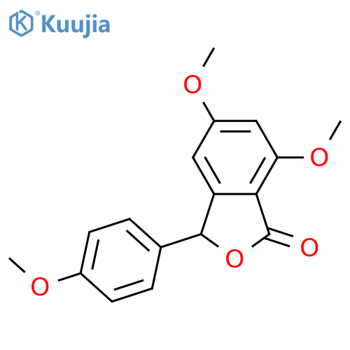 1(3H)-Isobenzofuranone, 5,7-dimethoxy-3-(4-methoxyphenyl)- structure