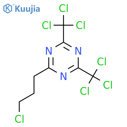 1,3,5-Triazine, 2-(3-chloropropyl)-4,6-bis(trichloromethyl)- structure