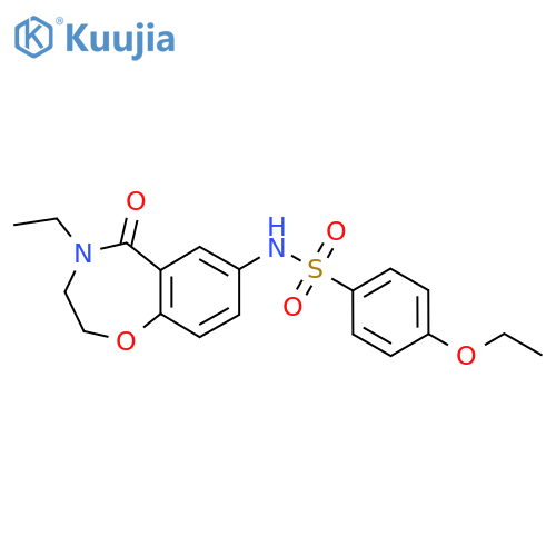 4-ethoxy-N-(4-ethyl-5-oxo-2,3,4,5-tetrahydro-1,4-benzoxazepin-7-yl)benzene-1-sulfonamide structure
