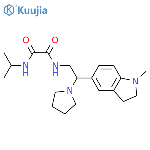 N'-2-(1-methyl-2,3-dihydro-1H-indol-5-yl)-2-(pyrrolidin-1-yl)ethyl-N-(propan-2-yl)ethanediamide structure