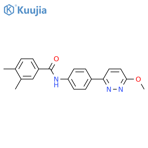 N-4-(6-methoxypyridazin-3-yl)phenyl-3,4-dimethylbenzamide structure