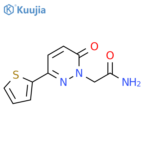 2-6-oxo-3-(thiophen-2-yl)-1,6-dihydropyridazin-1-ylacetamide structure