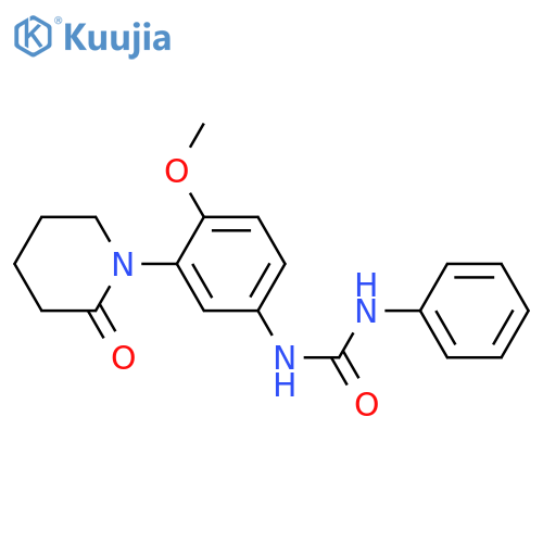 3-4-methoxy-3-(2-oxopiperidin-1-yl)phenyl-1-phenylurea structure